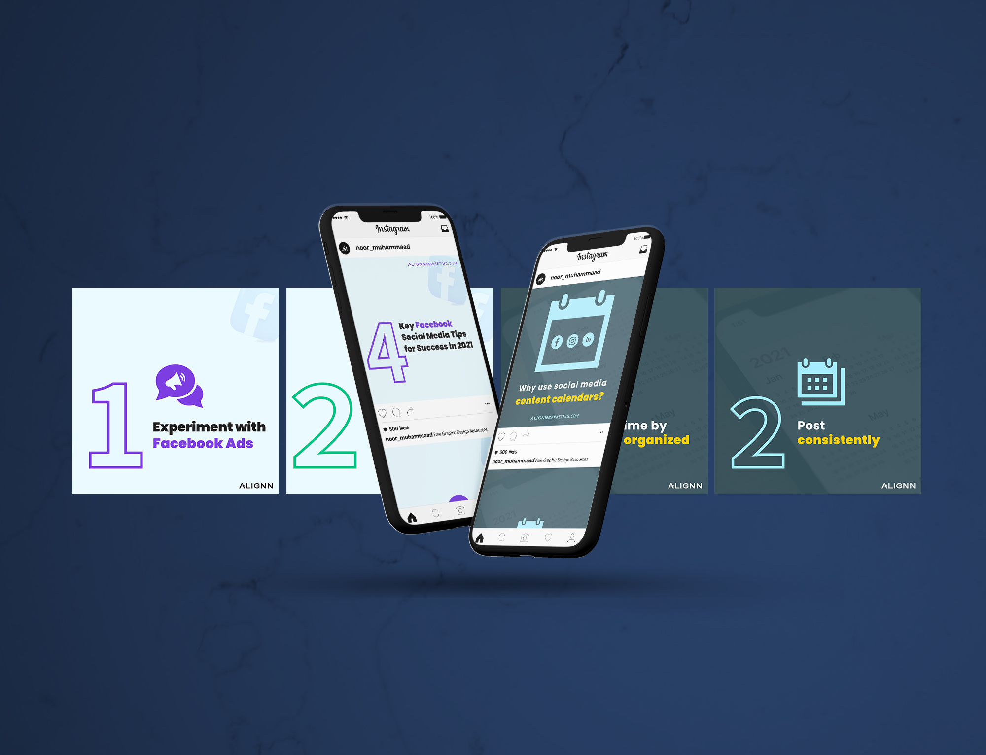 Featured image for “Alignn Marketing | Social Media Carousel Design”